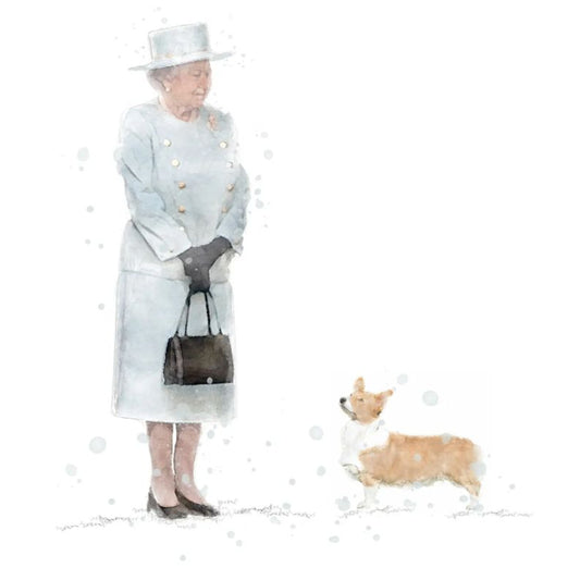 Queen Elizabeth II Illustration by Katie-Louise. Image Credit: Florence & Lavender.