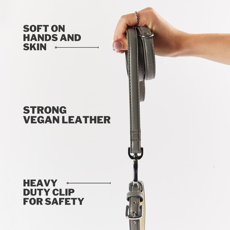 soft vegan lead with heavy duty clip