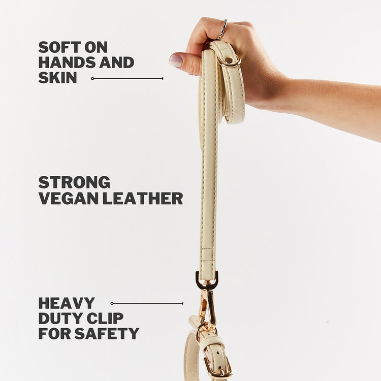 Soft vegan leather ivory lead