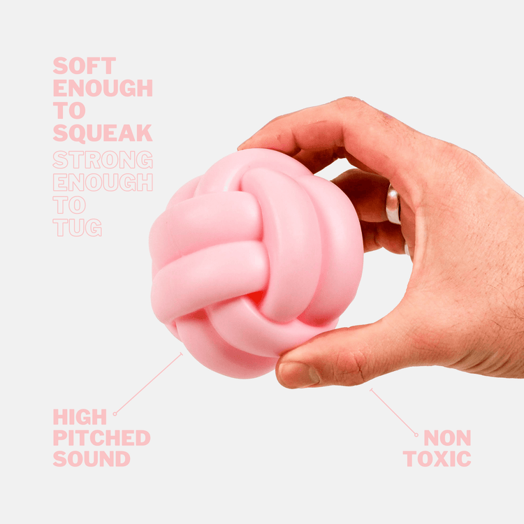 Knotball Squeaky Dog Toy