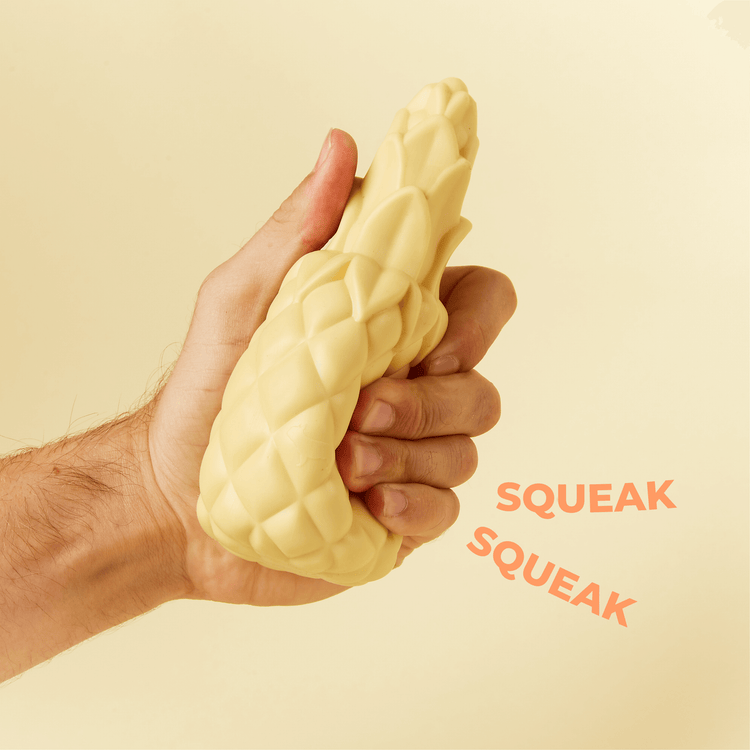 Pineapple Shaped Squeaky Dog Toy