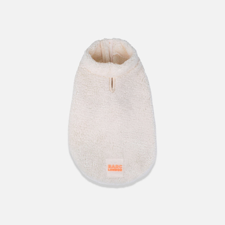 Cream Sherpa Fleece Dog Vest