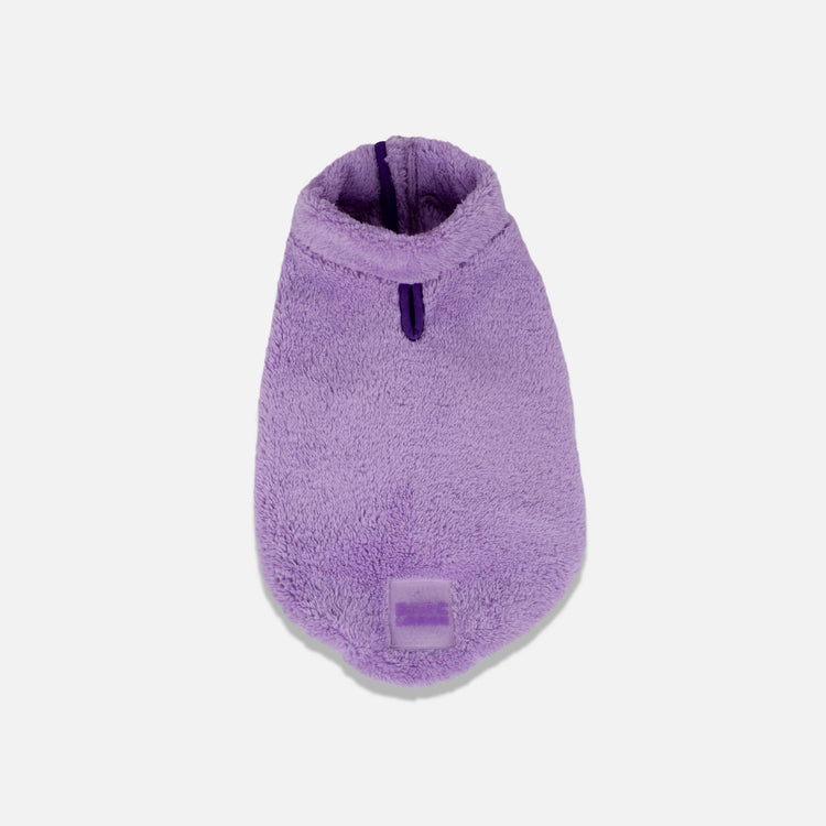 Lilac Sherpa Fleece Dog Vest