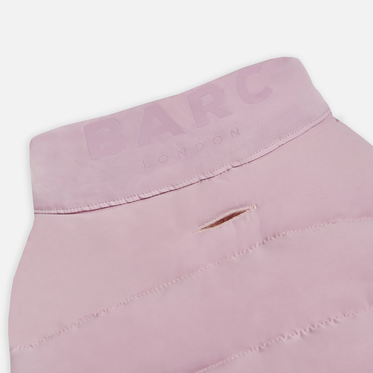 Reversible Dog Puffer Jacket: Pink & Lilac