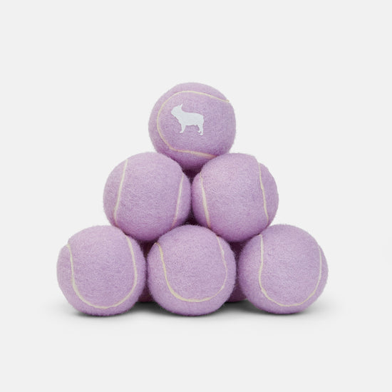 Lilac Dog Tennis Balls for Games of Fetch