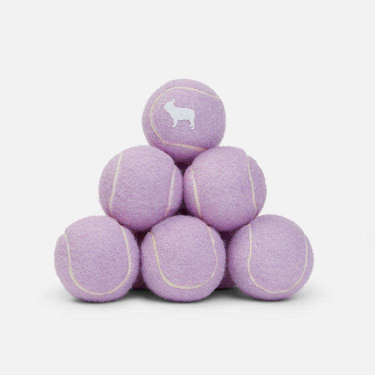 Lilac Dog Tennis Balls for Games of Fetch