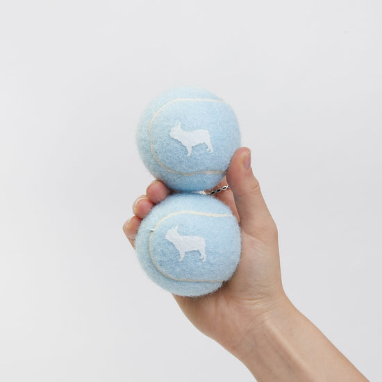 Your dogs favourite, a Barc London Tennis Ball in Blue.