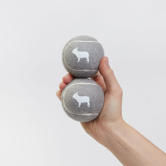 Your dogs favourite, a Barc London Tennis Ball in Grey