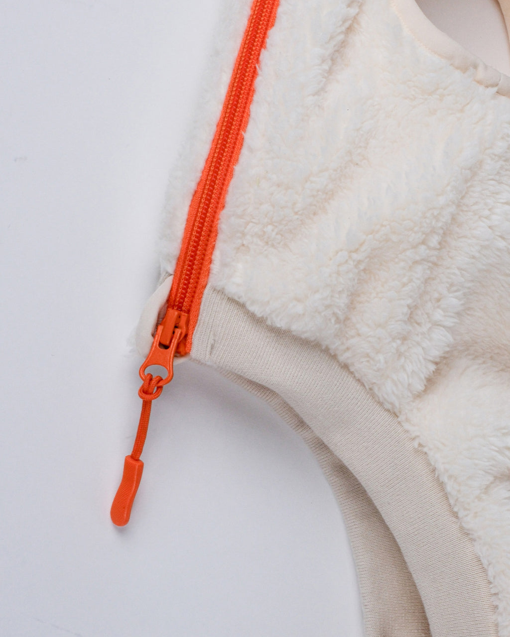 Cream Sherpa Fleece Dog Vest