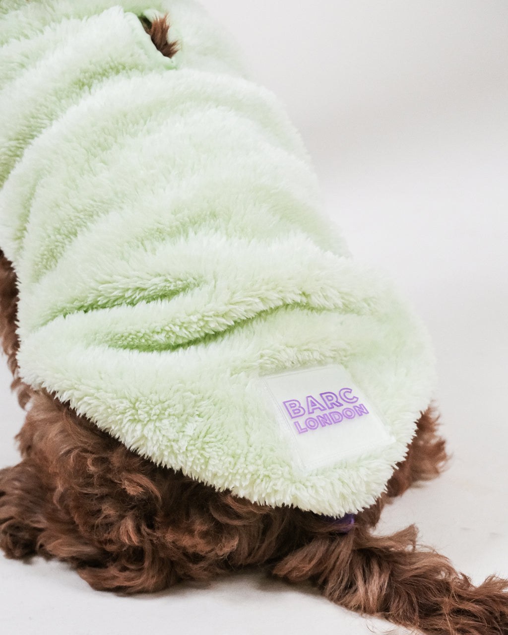 Lime Sherpa Fleece Dog Vest