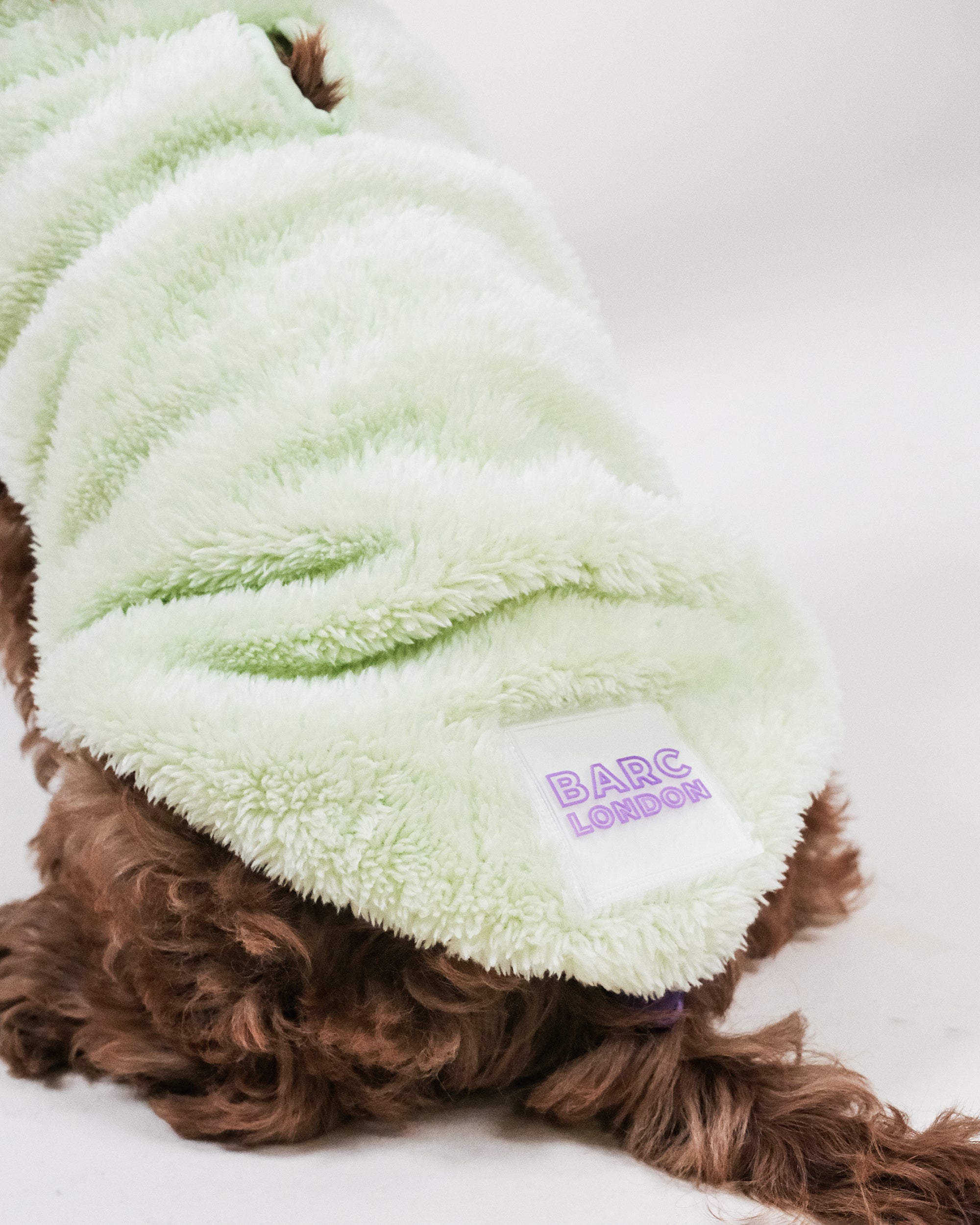 Lime Sherpa Fleece Dog Vest