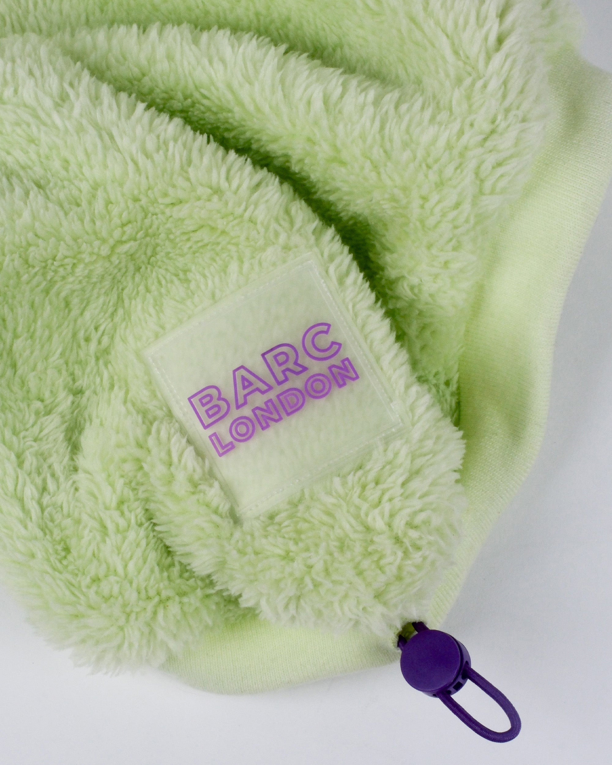Lime Sherpa Fleece Dog Vest