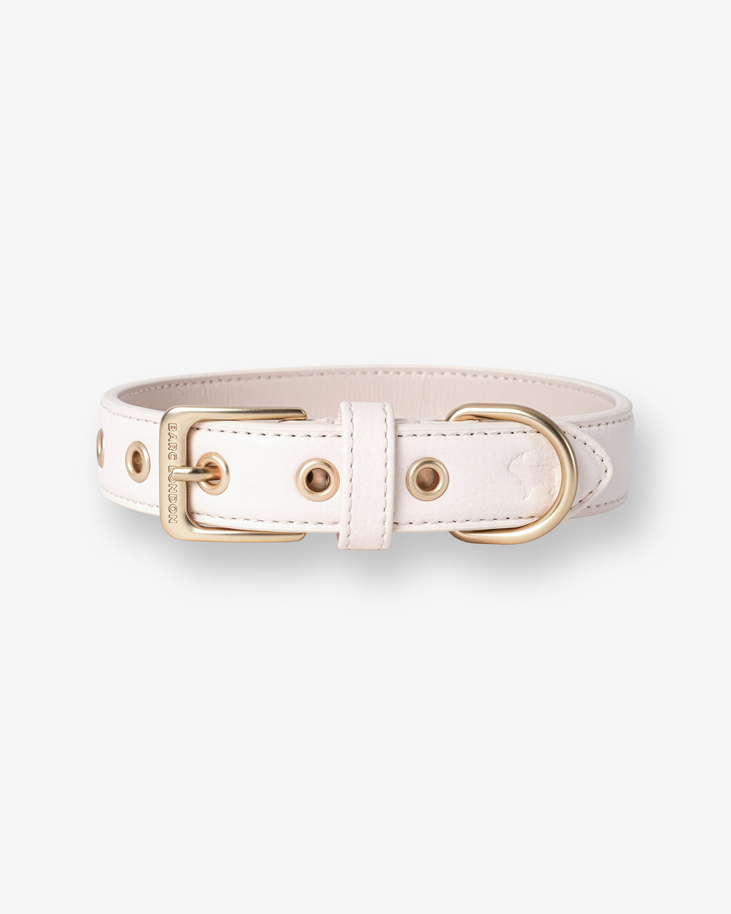 Light Ivory Dog Collar & Lead Set