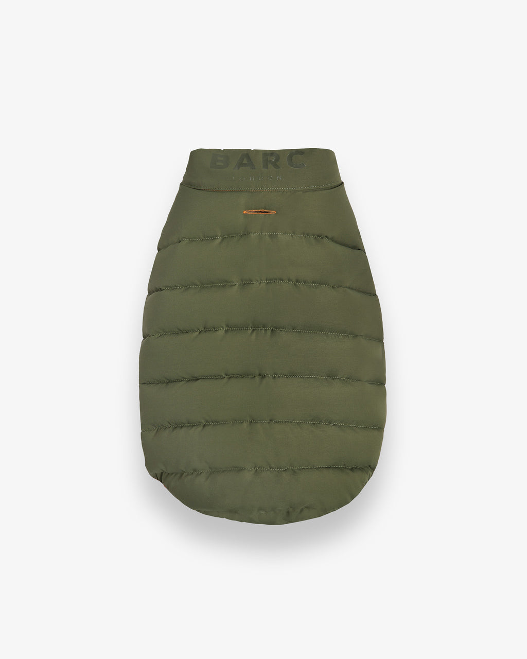 Reversible Dog Puffer Jacket: Coral & Khaki Green