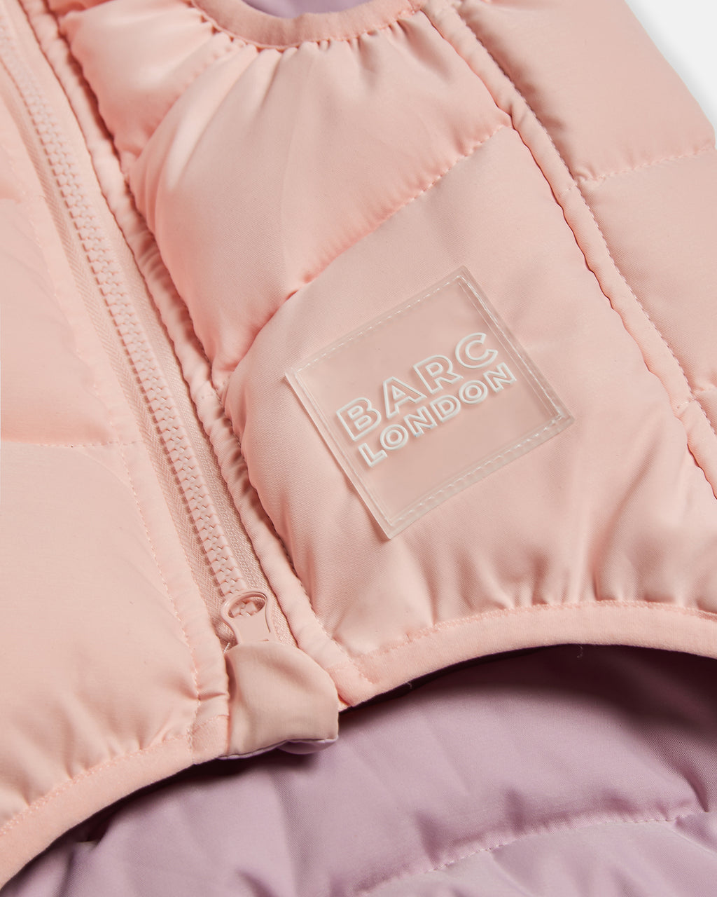 Reversible Dog Puffer Jacket: Pink & Lilac