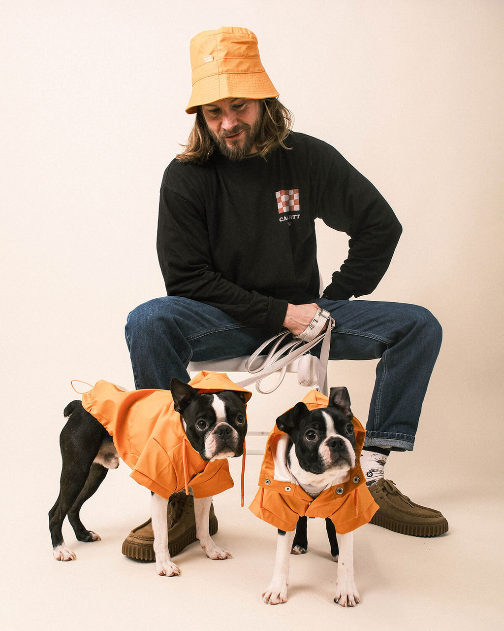 Orange Dog Raincoat