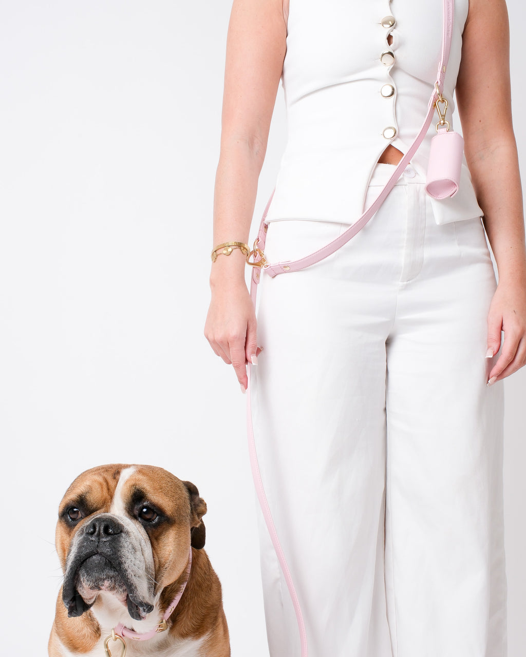 Blush Pink Double Ended Lead