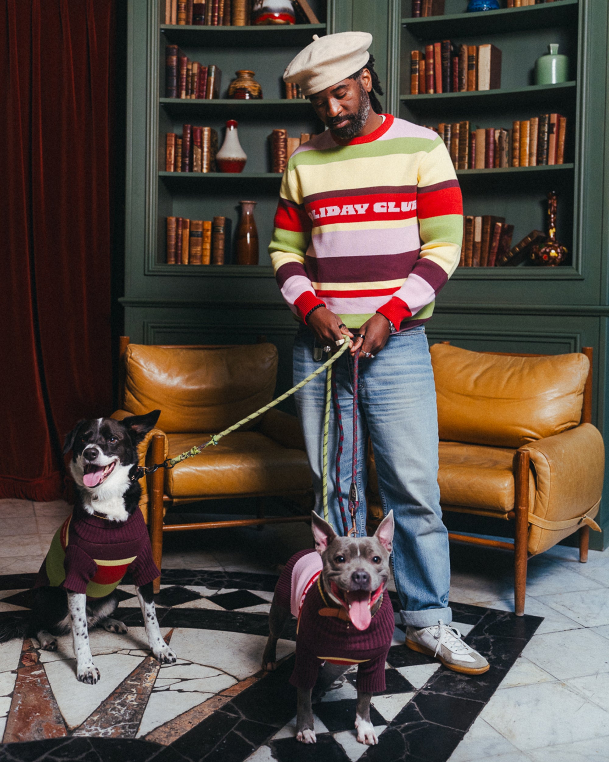 Holiday Club Knitted Jumper, Stripes