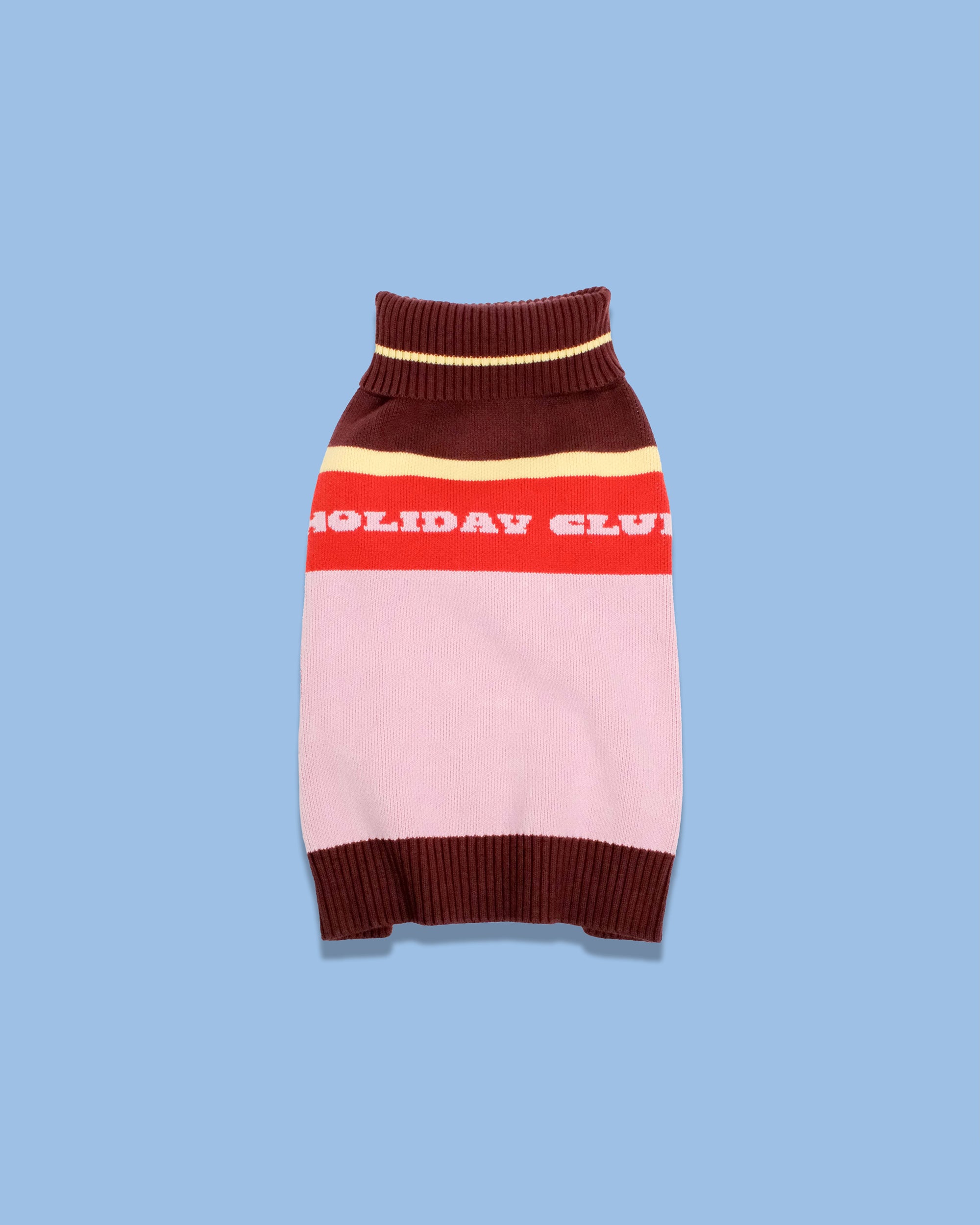 Holiday Club Knitted Dog Jumper, Pink