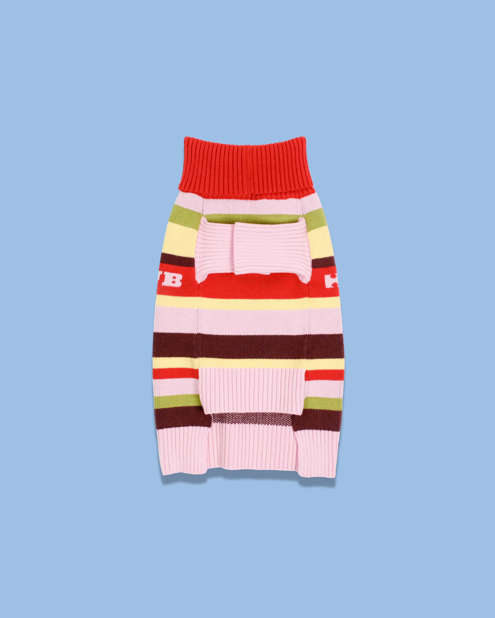 Holiday Club Knitted Dog Jumper, Stripes