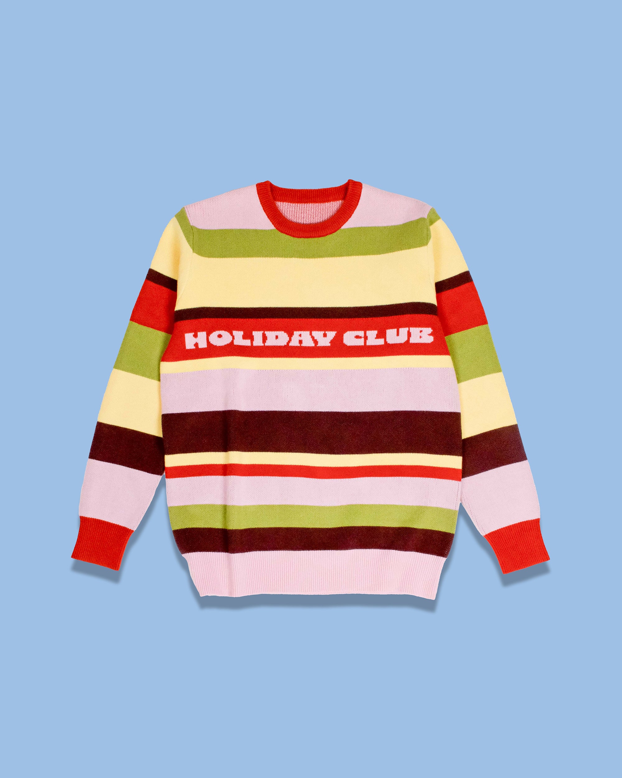 Holiday Club Knitted Jumper, Stripes