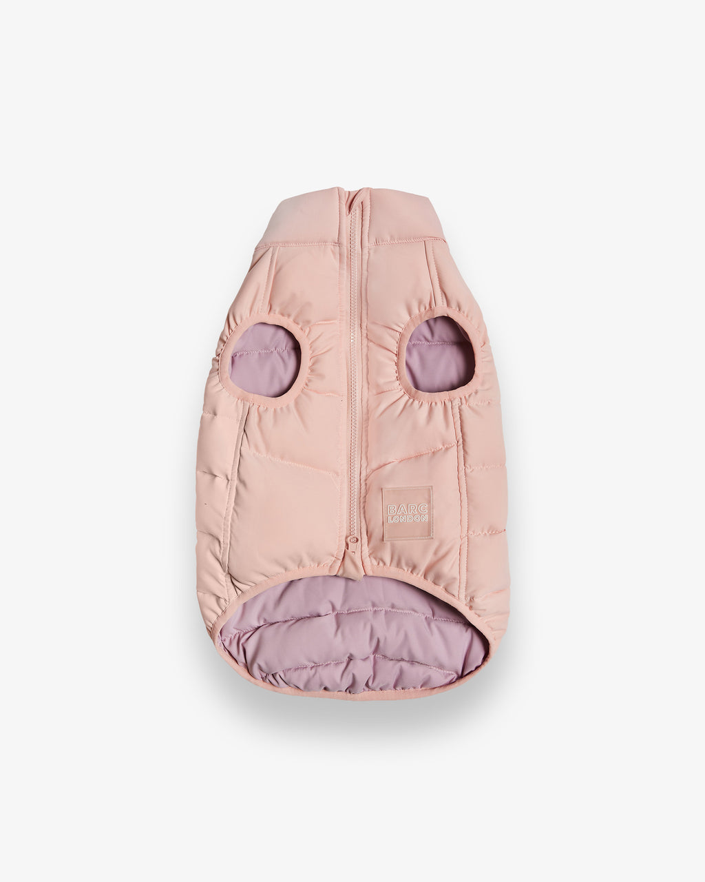 Reversible Puffer by Barc London, Pink and Lilac, with zip fastening
