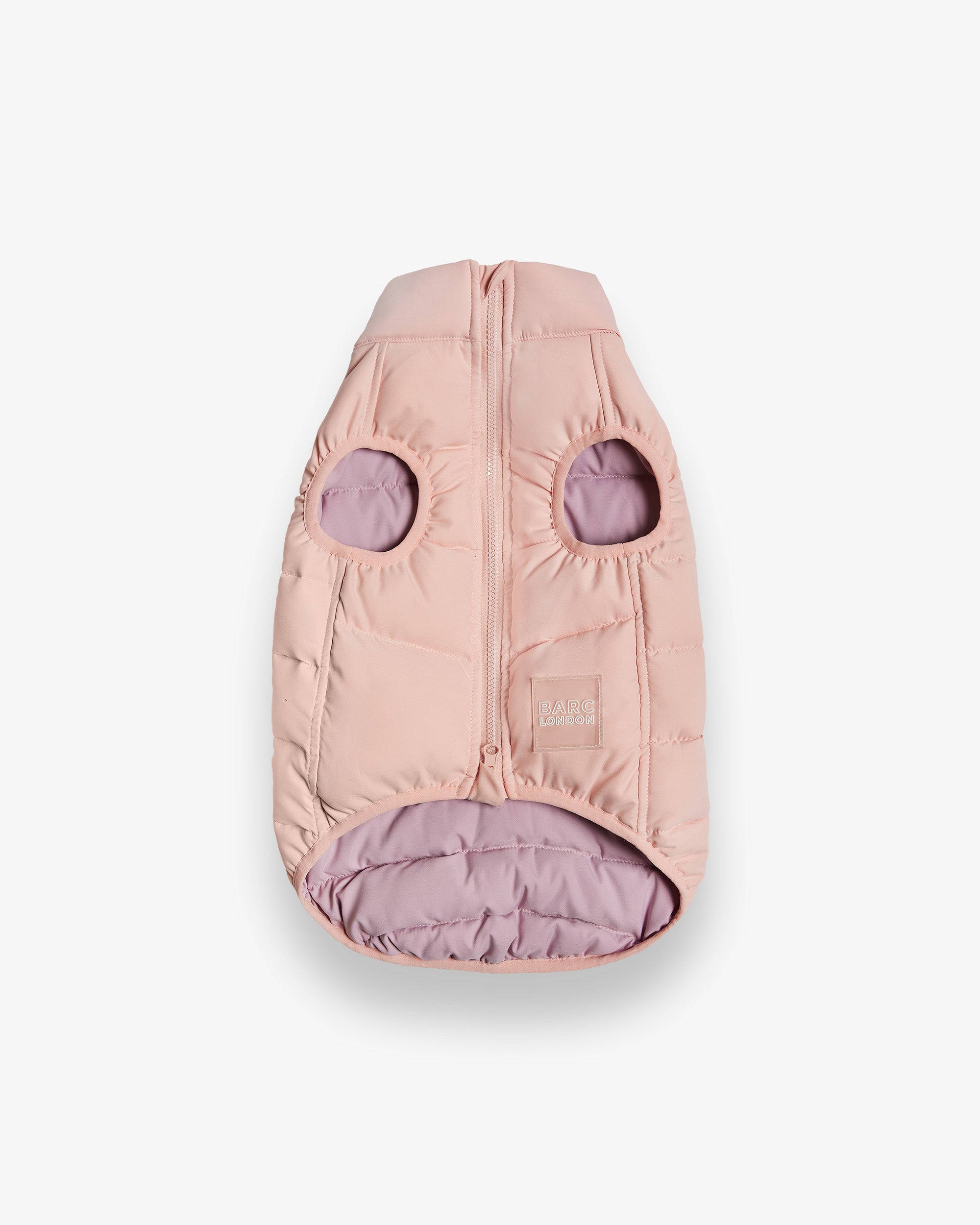 Reversible Puffer by Barc London, Pink and Lilac, with zip fastening