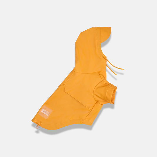 orange waterproof dog raincoat by barc london