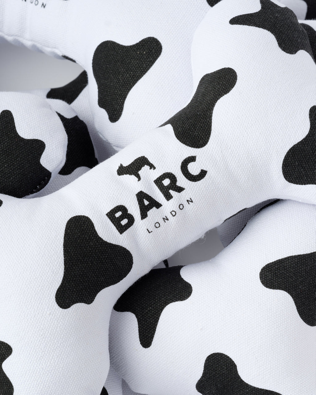 Selection of Cow Squeaky Dog Bone Toys