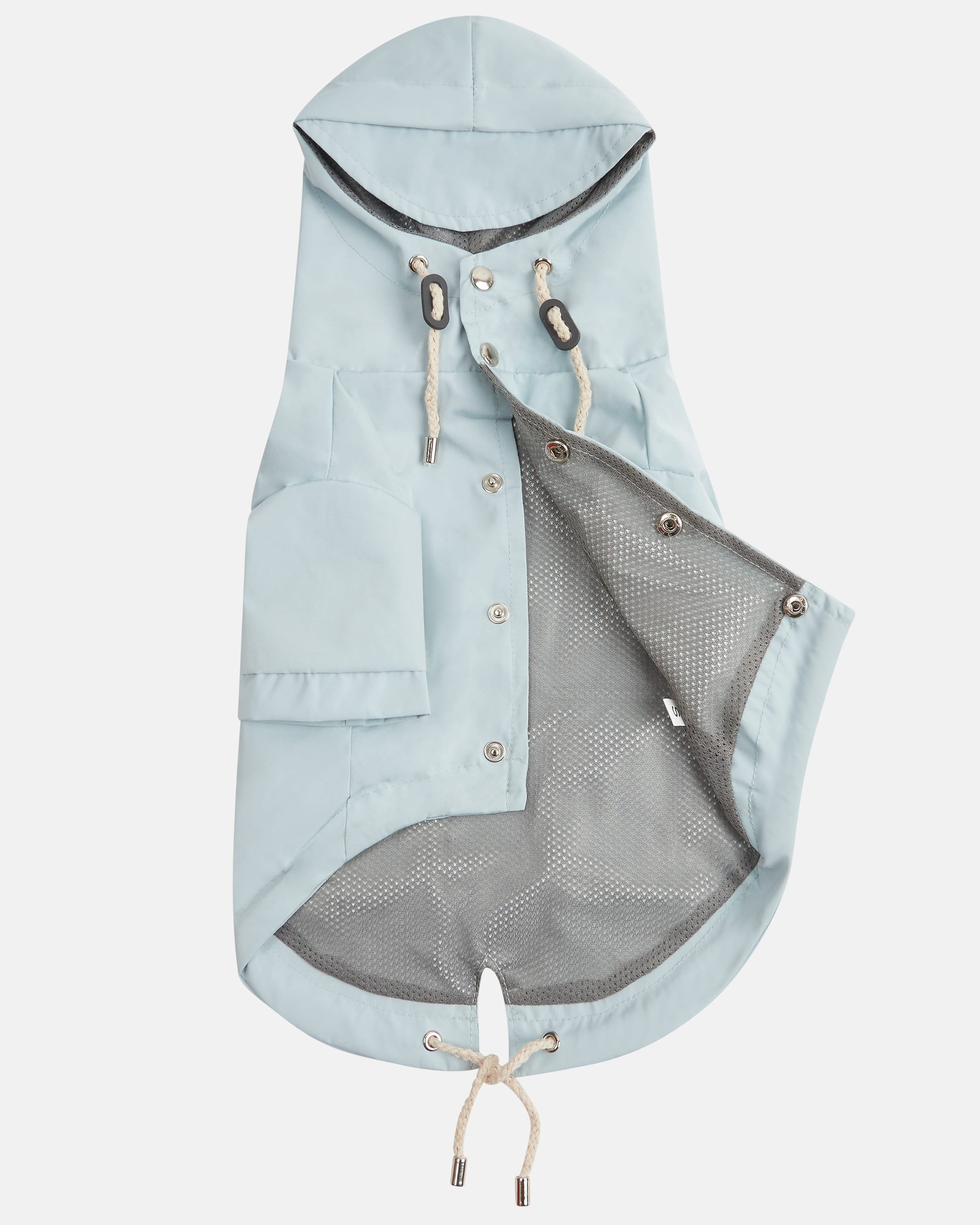 Blue Dog Coat With Grey Mesh Inner-Lining