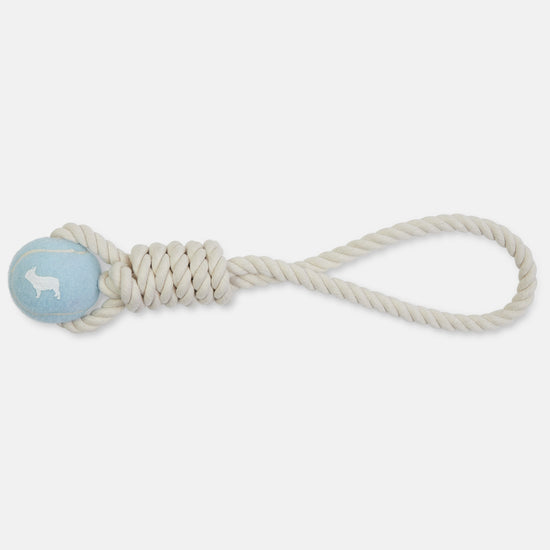 Blue Rope Ball Dog Toy by Barc London