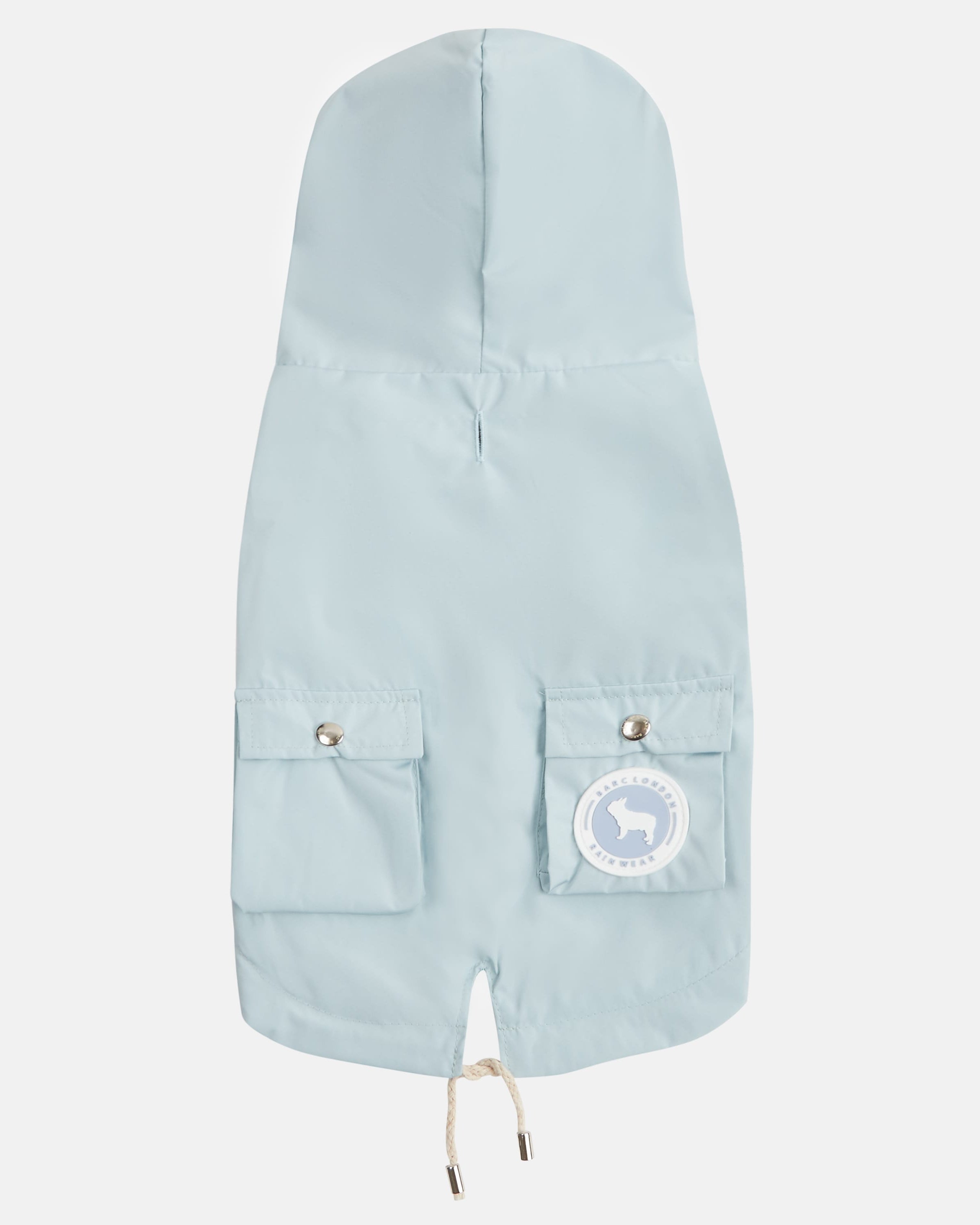 Blue Waterproof Dog Jacket With Two Back Pockets