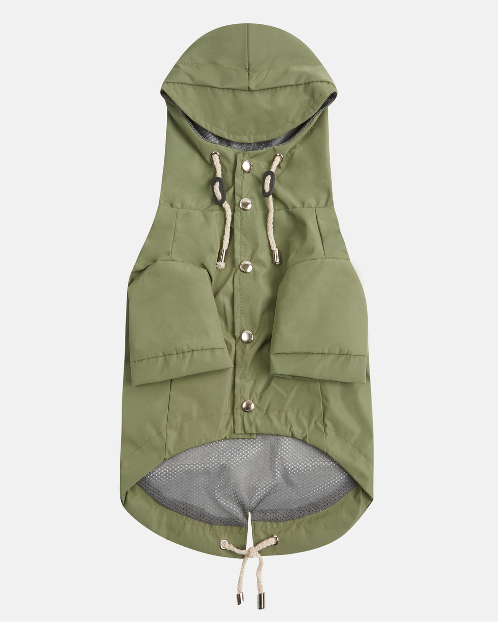 Khaki Green Waterproof Dog Coat With Legs 