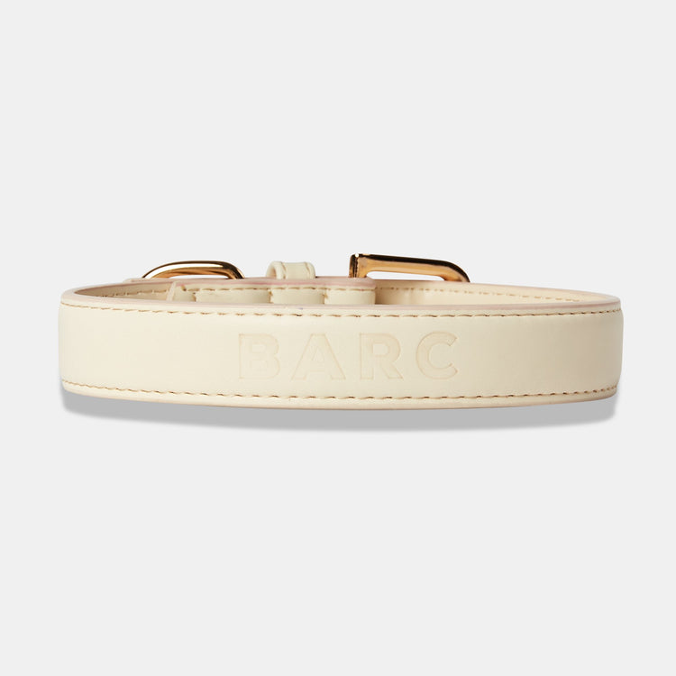 Ivory Dog Collar with Barc London Embossed Branding