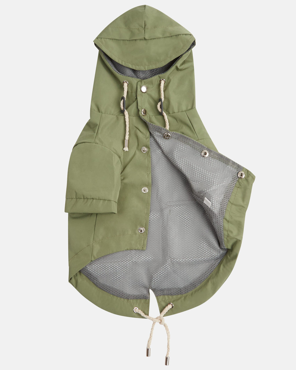 Lightweight Waterproof Dog Coat In Khaki Green Colour