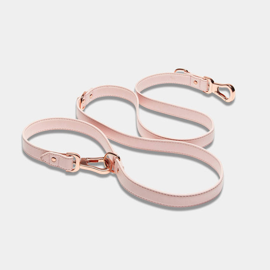Blush Pink Double Ended Dog Lead by Barc London