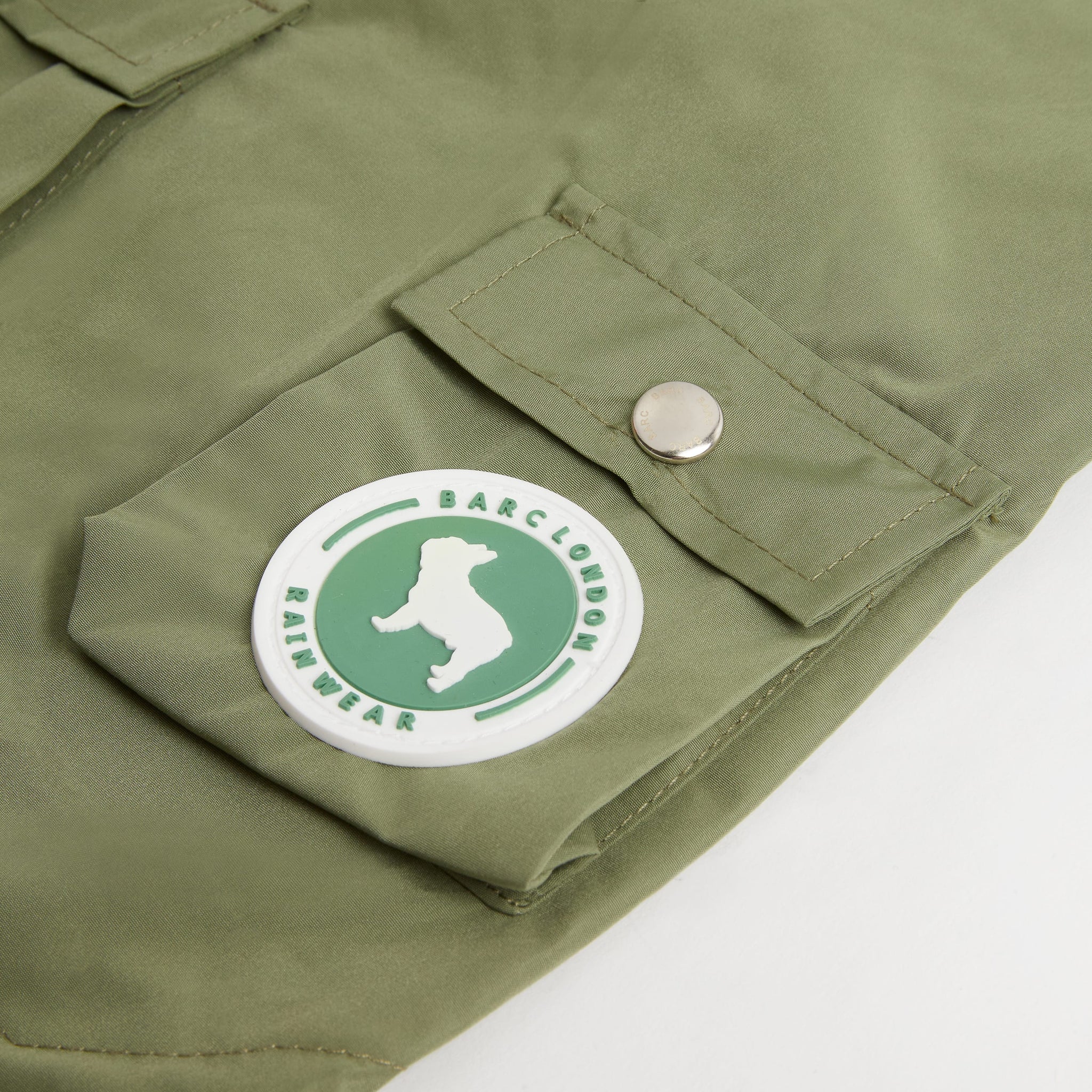 Khaki Green Dog Raincoat: Waterproof Dog Coats | Barc London