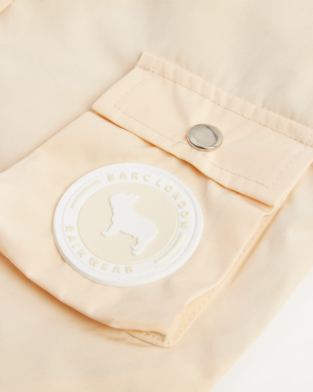 Yellow Dog Raincoat With Pocket & Barc London Rubber Logo